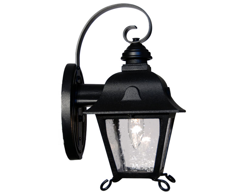 Jefferson Signature, Large, aluminum, Wall Mount, Clear glass, (4) 25W B10, 120V
